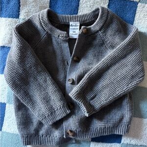 Dopo dopo Gray Knit Baby Cardigan